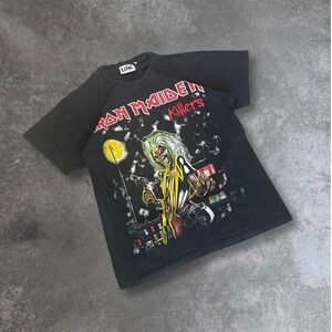 Iron Maiden Killers Black Graphic T Shirt Mens XL